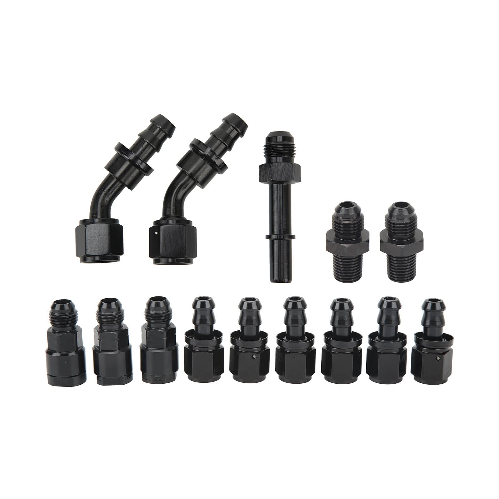 Tubo Flessibile da 25 Piedi E Raccordi Per Sistema di Iniezione Carburante EFI, Kit Completo Linea Carburante Conversione 3/8 Pollici 6 An LS,