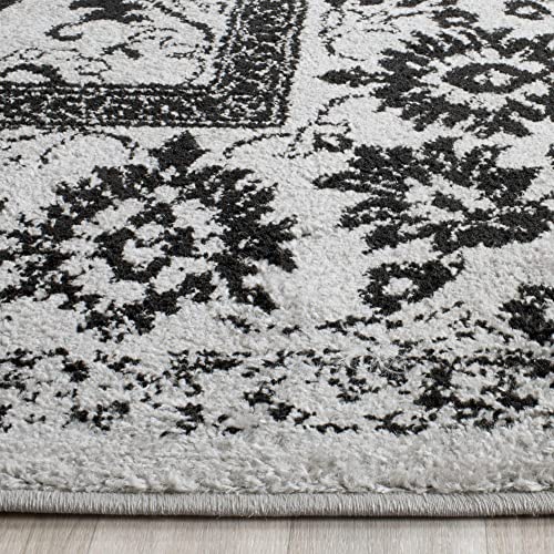 Safavieh Adirondack Collection 8' X 10' Grey/Black Adr109B Oriental Distressed Non-Shedding Living Room Bedroom Dining Home Office Area Rug #TOP5