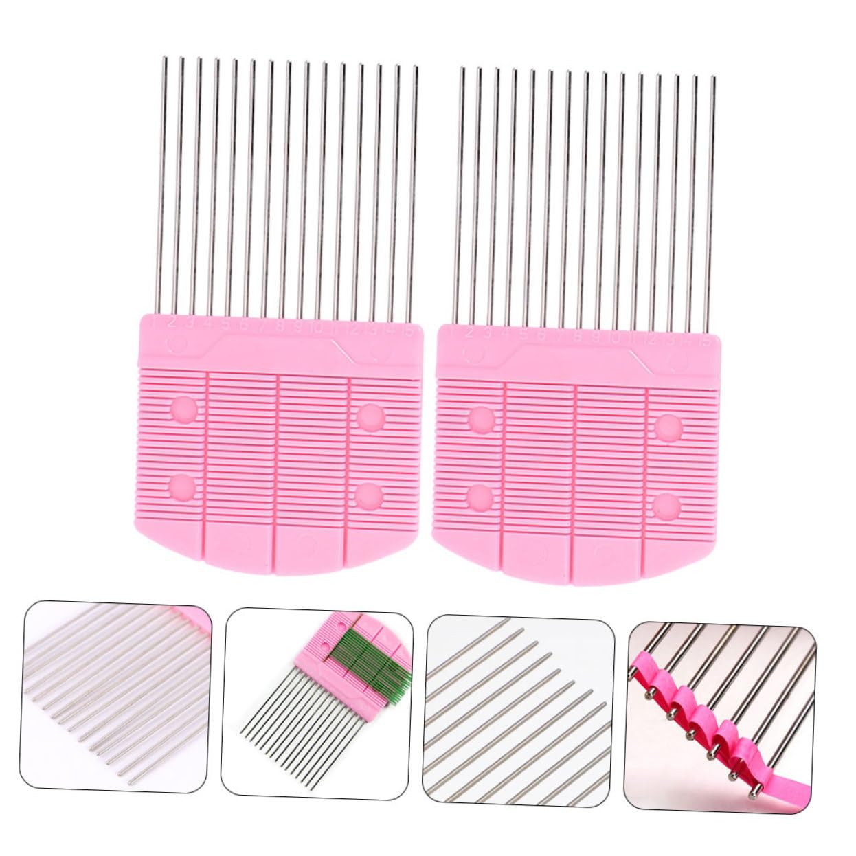 OSALADI 2Pcs Paper Quilling Comb Tool Lightweight Craft Supplies for Easy Curling and Rolling Durable Design for Beginners and Art