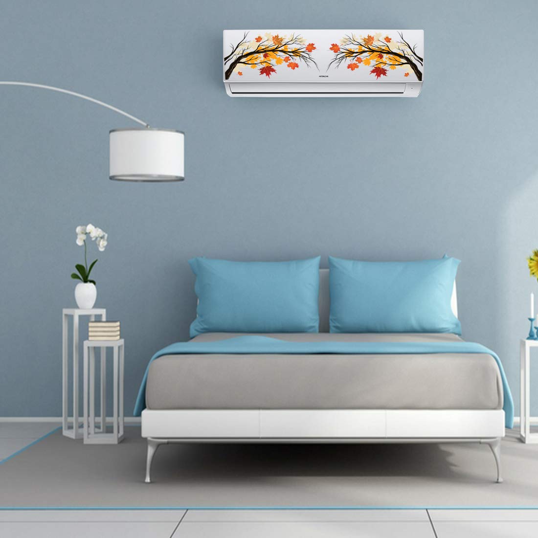 Rangoli Wall Ac Sticker 20cm or 90cm Pack of 1 MulticolorVinyl AC 2