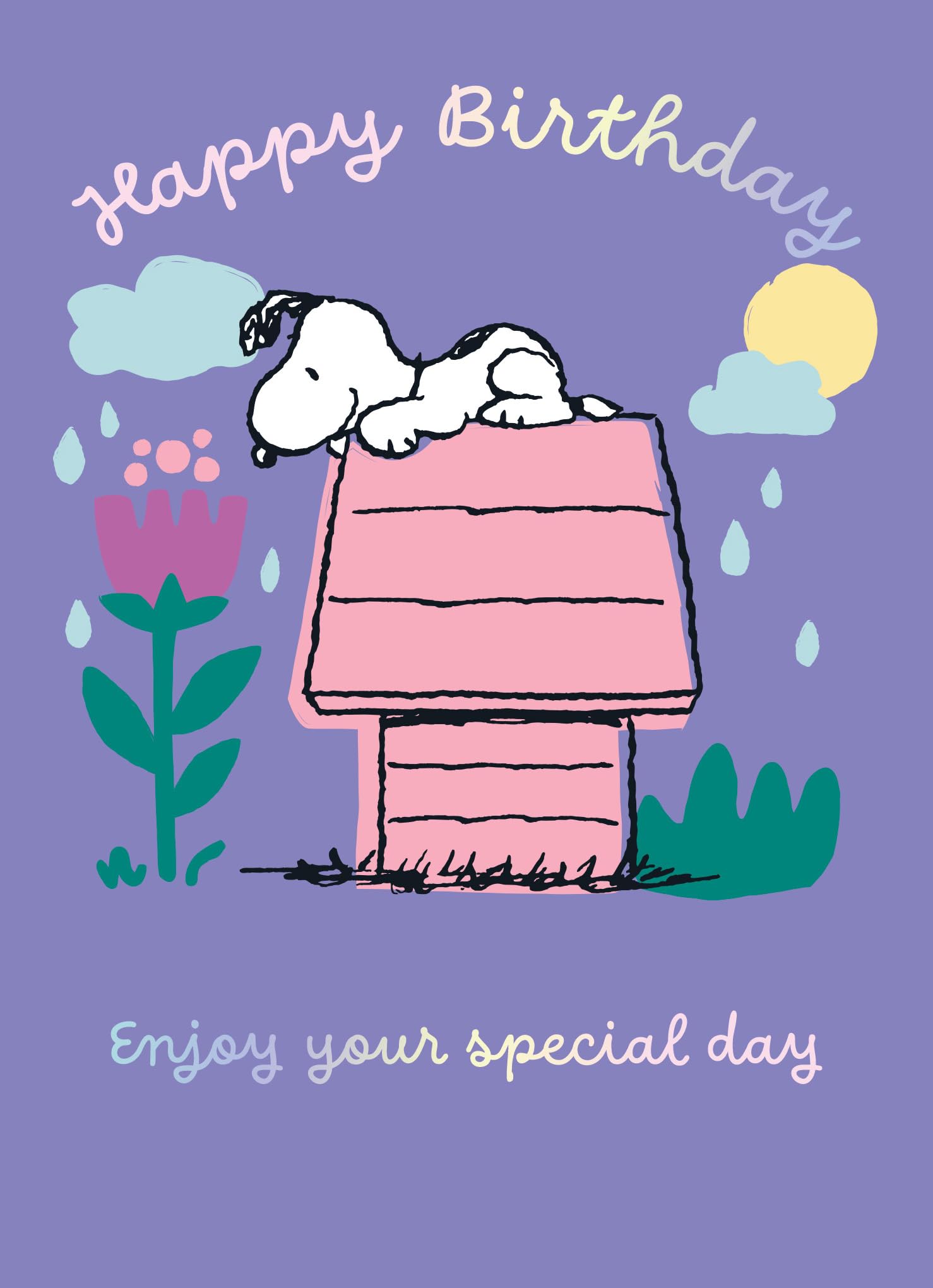 PEANUTS SNOOPY BIRTHDAY CARD 'ENJOY YOUR SPECIAL DAY'