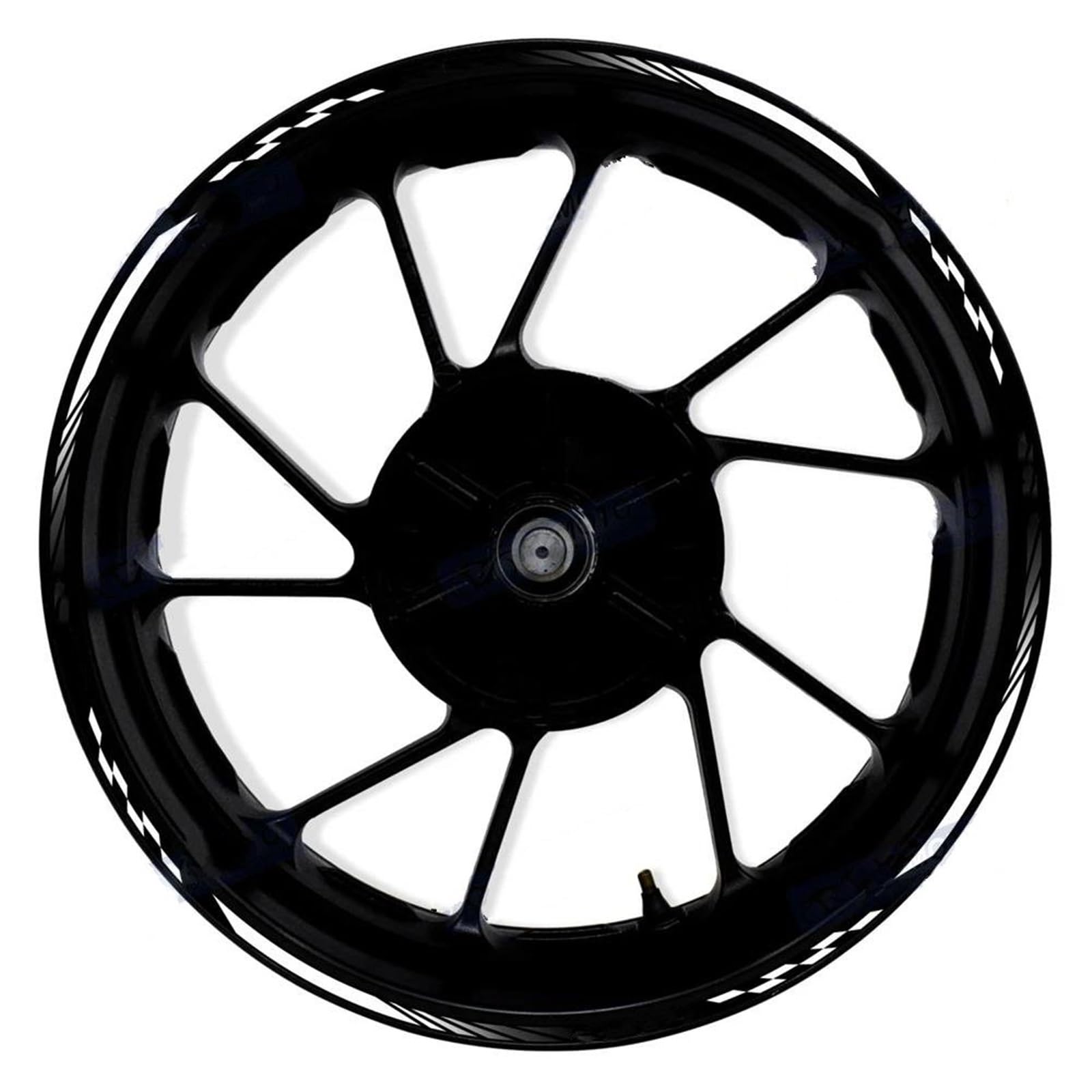 Rim Decals set Motorcycle Rim Stripe Stickers For ER-6N For ER6N 17 Inch Waterproof Reflective Decals Strips Wheel Sticker Motorbike Reflective Hub Decal(Color 9)