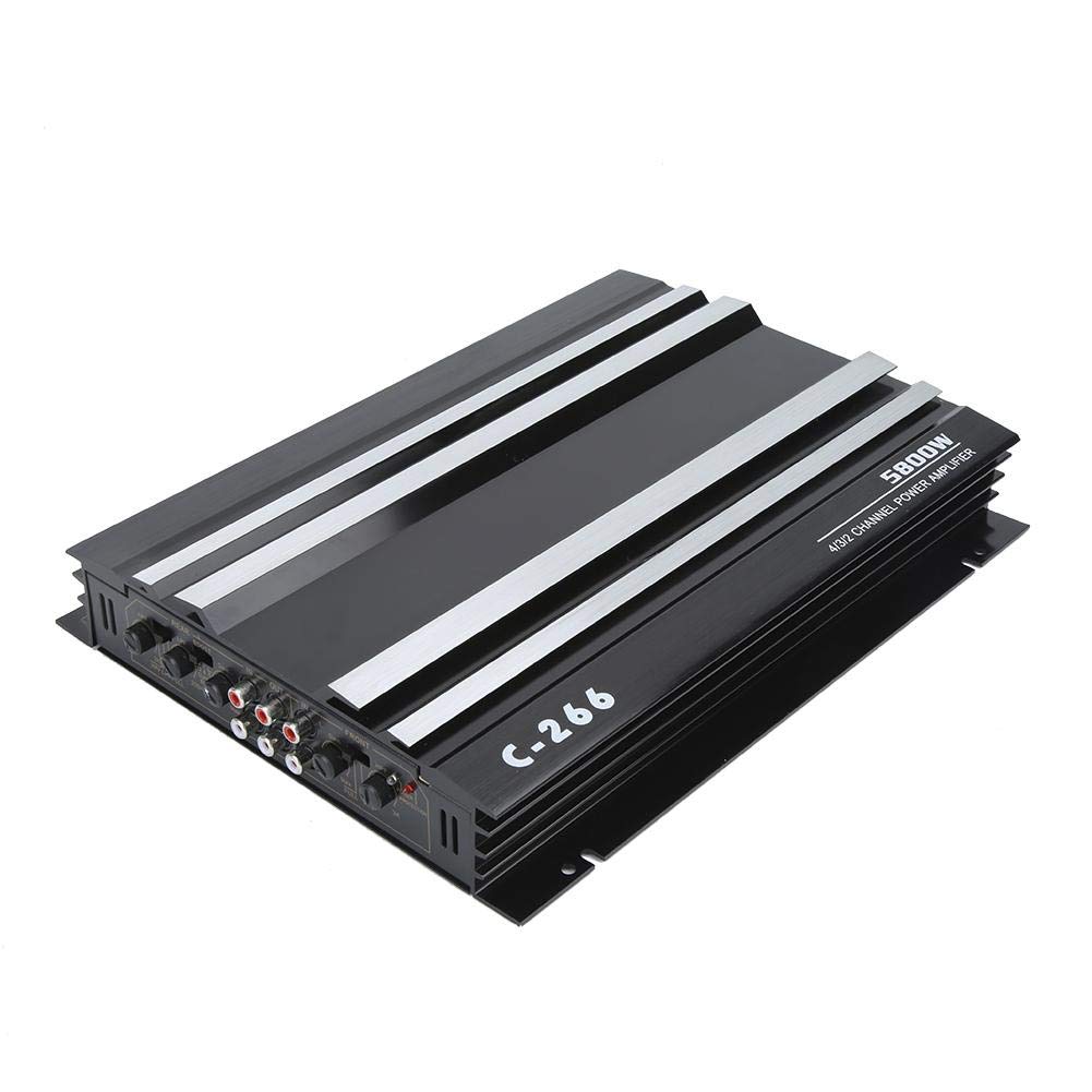 Yctze Amplificateur de voiture haute puissance 5800W 12V, subwoofer o stéréo portable Hi-Fi en alliage d'aluminium car amplifier subwoofer amplifier car