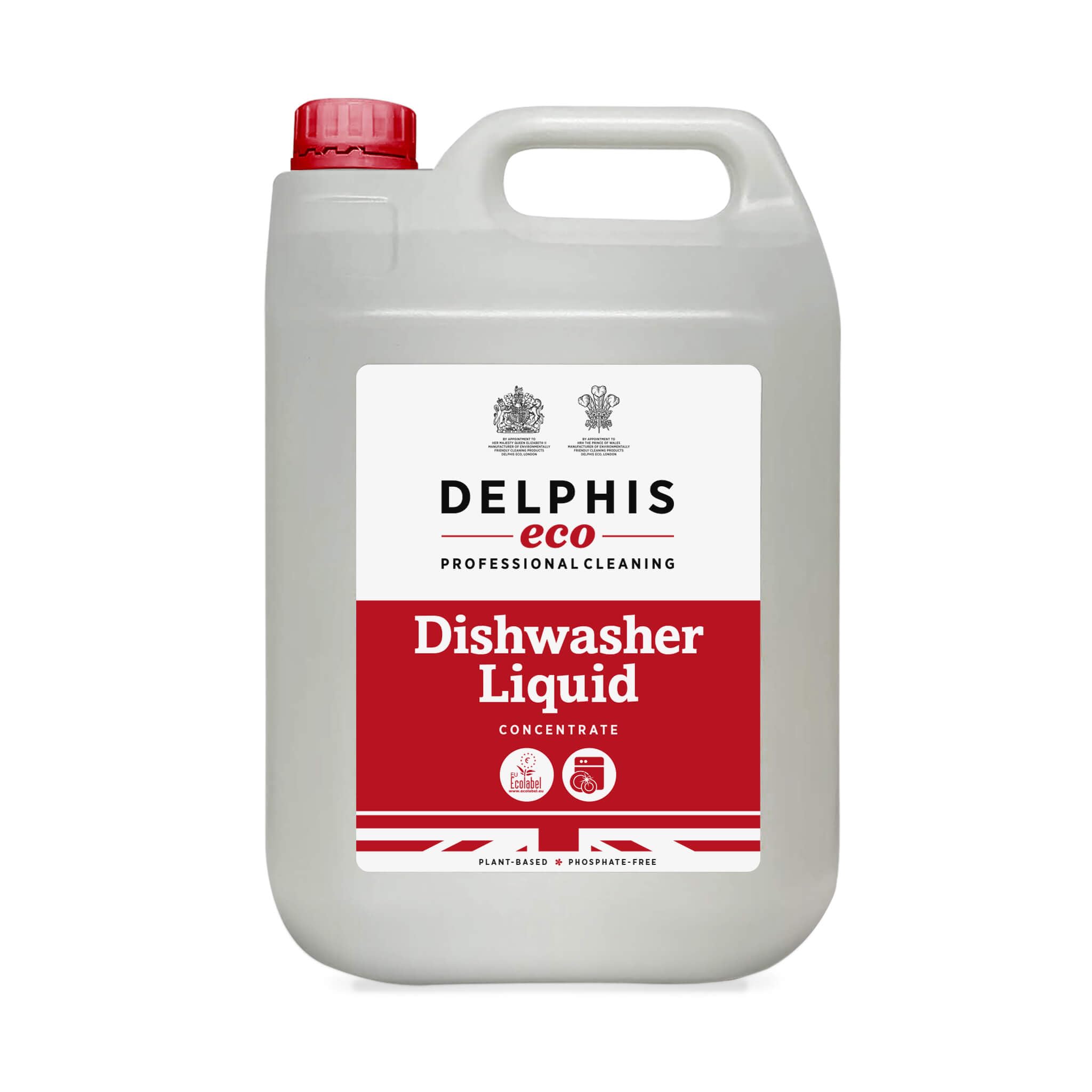 Delphis Eco | Professional Dishwasher Liquid 5L, Eco Friendly, Biodegradable, EU Ecolabel accredited