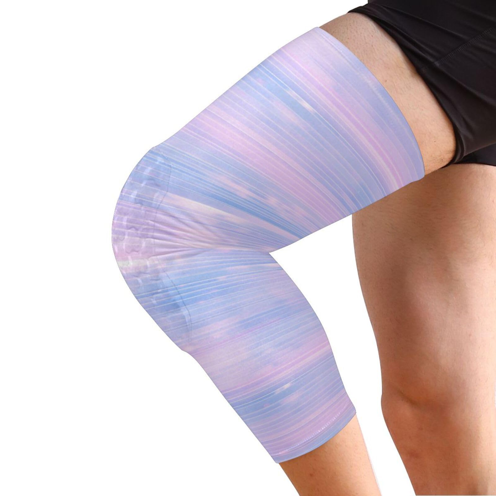 JUNZAN Blue Tied Dyed Basketball Knee Pads for Youth Kids Wrestling Knee Pads with Sleeves Sport Kneepads for Volleyball Football