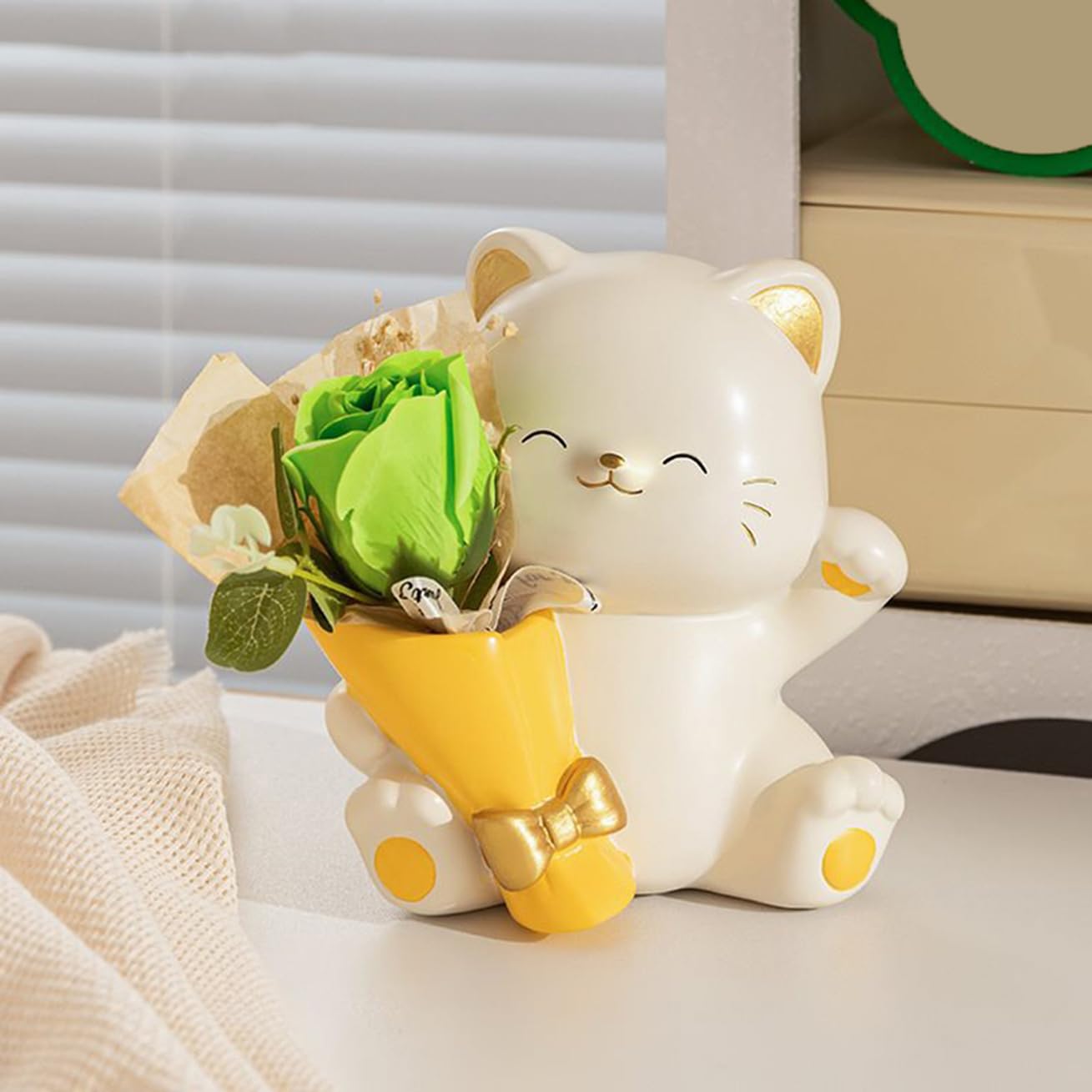 Amazon.co.jp: JAnjiaLxY 猫 花 プレゼント おしゃれ かわいい 猫好き