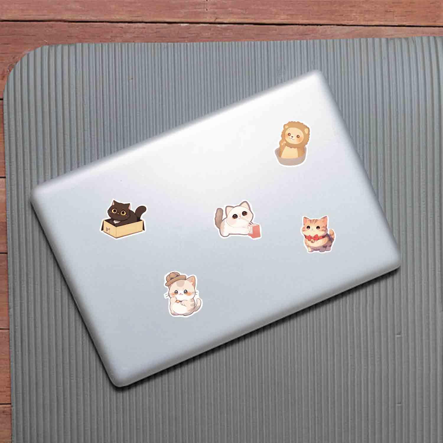 Cat Meme stickers voor laptop, waterdichte