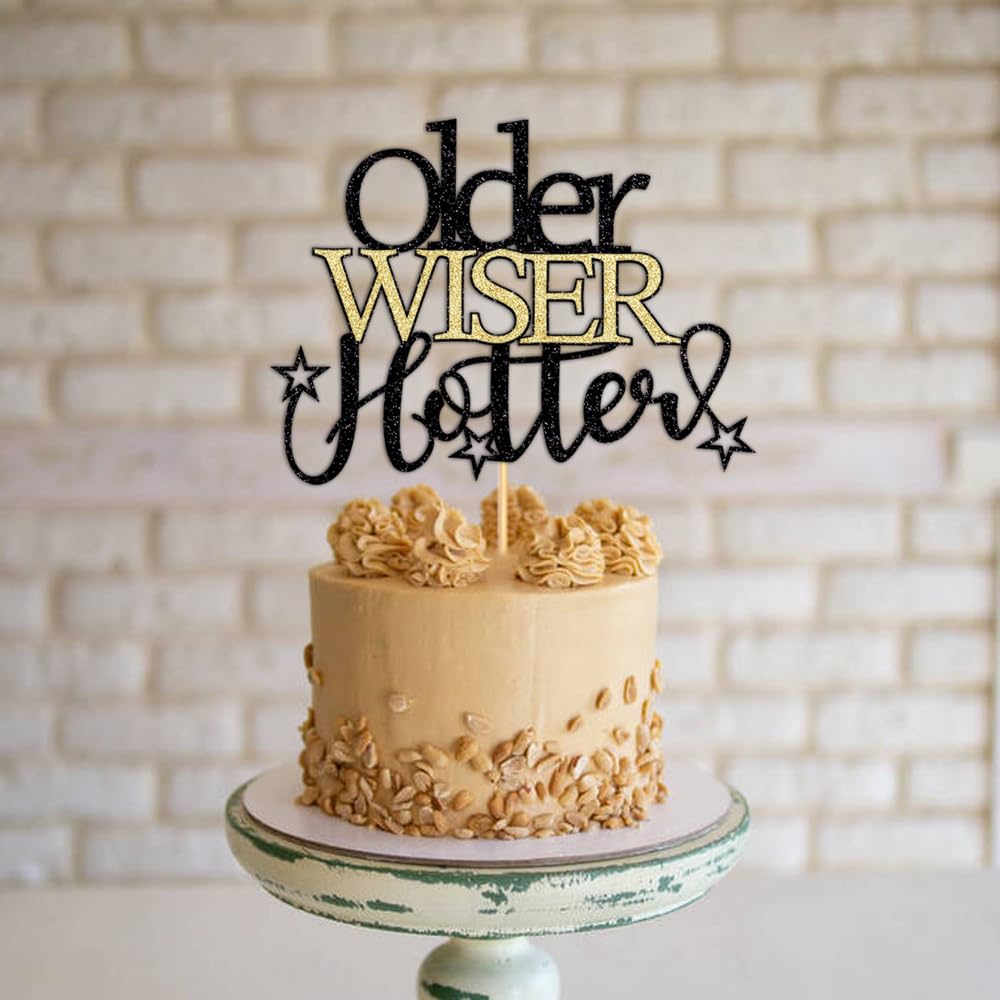 Xo, Fetti Older Wiser Hotter Banner - Iridescent, 3 Ft - View #8