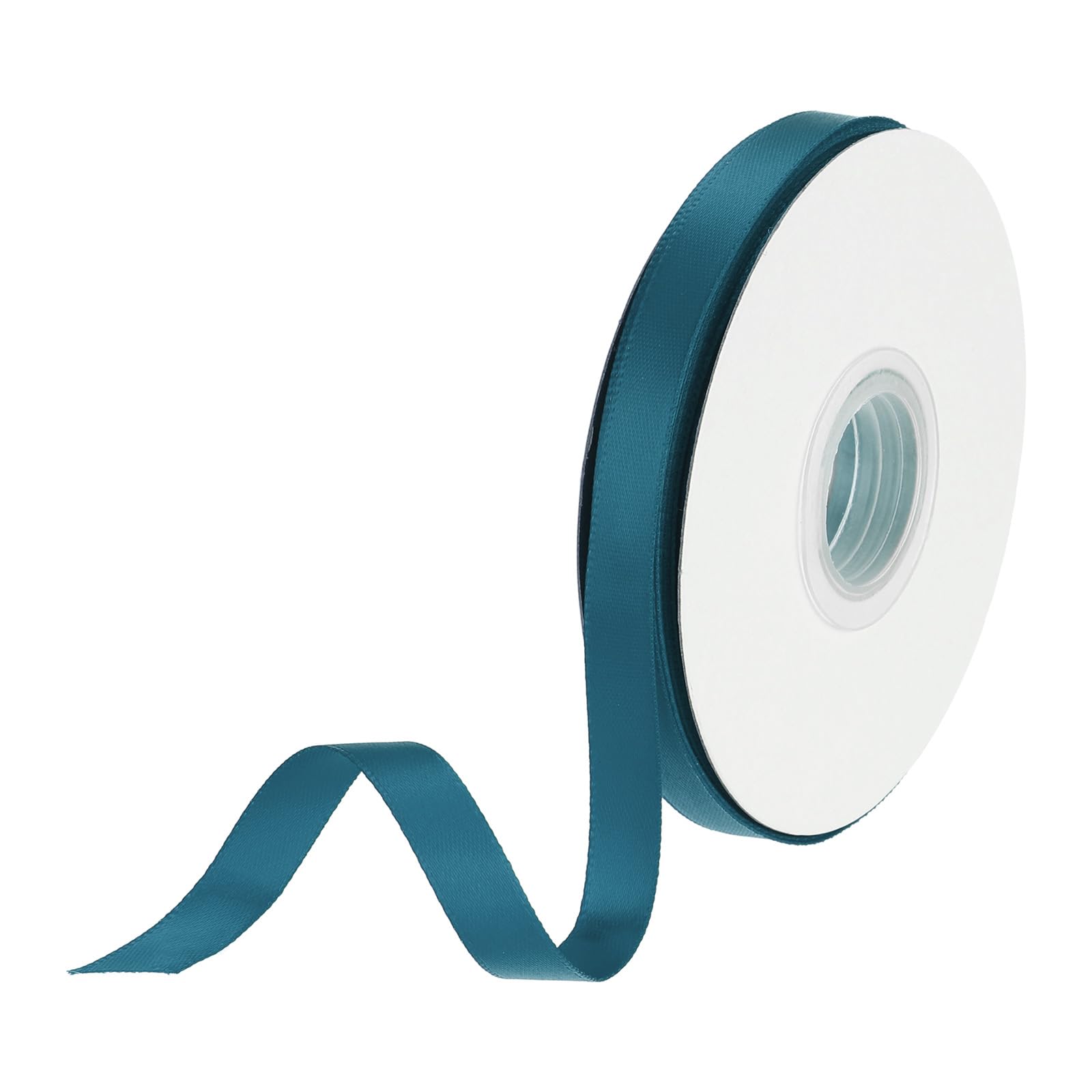 DMiotech 10mm Satin Ribbon 23m/75ft Thin Double Face Fabric Grosgrain Ribbon for Gift Wrapping Floral Hair Flower Bouquet Dark Green