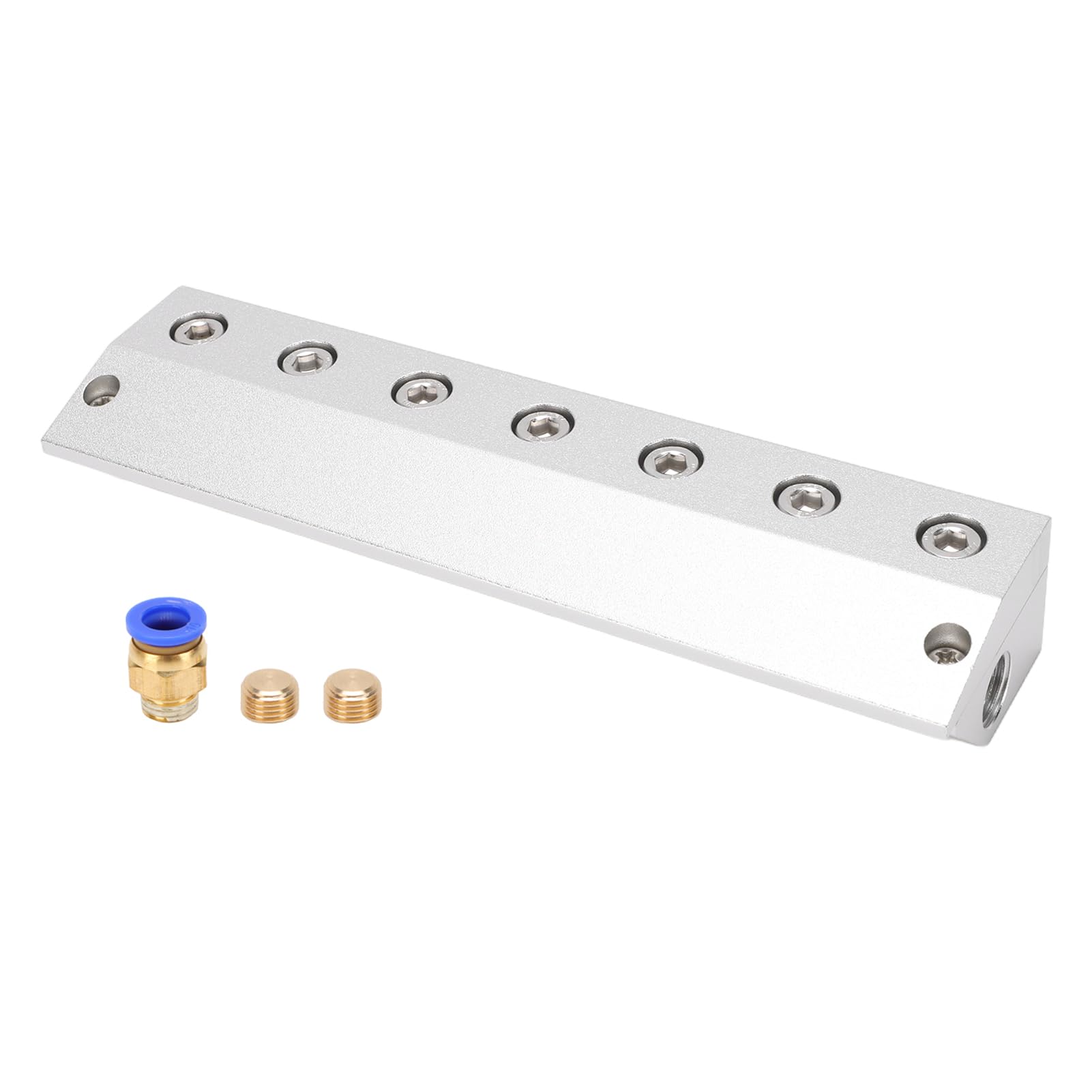 Yosoo Health Gear Hoja de Soplador de Aire de 175 Mm, Boquilla de Soplado de Aire de Aleación de Aluminio con Rosca de 1,4 Pulgadas, Salida de de 0,05 Mm, Herramienta de Comprimido de 52 DB para