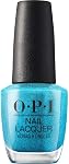 OPI Nail Lacquer Teal the Cows Come Home | Opaque Bright Blue Shimmer Chip Resistant Nail Polish | Fast Drying, Streak Free