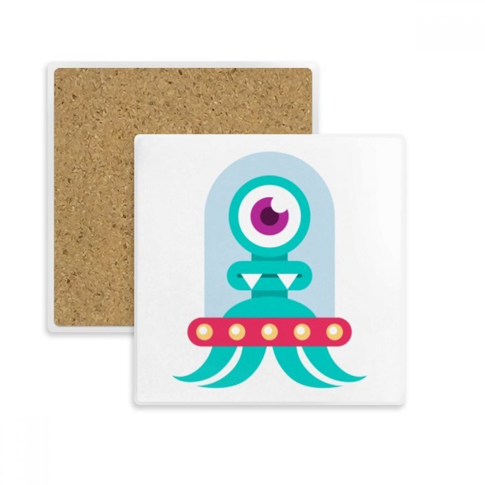 Coaster Tasse Porte Absorbent Pierre Univers Cyclope Alien pour Boisson