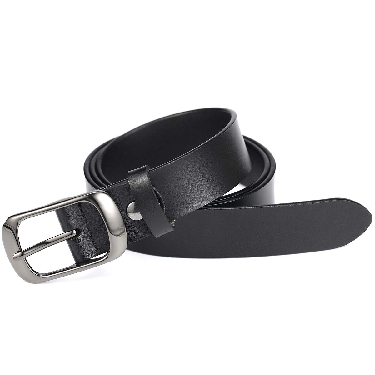 Cinturón de Cuero para Mujer Pantalones Vaqueros de Vestir de 2,8 cm de Ancho