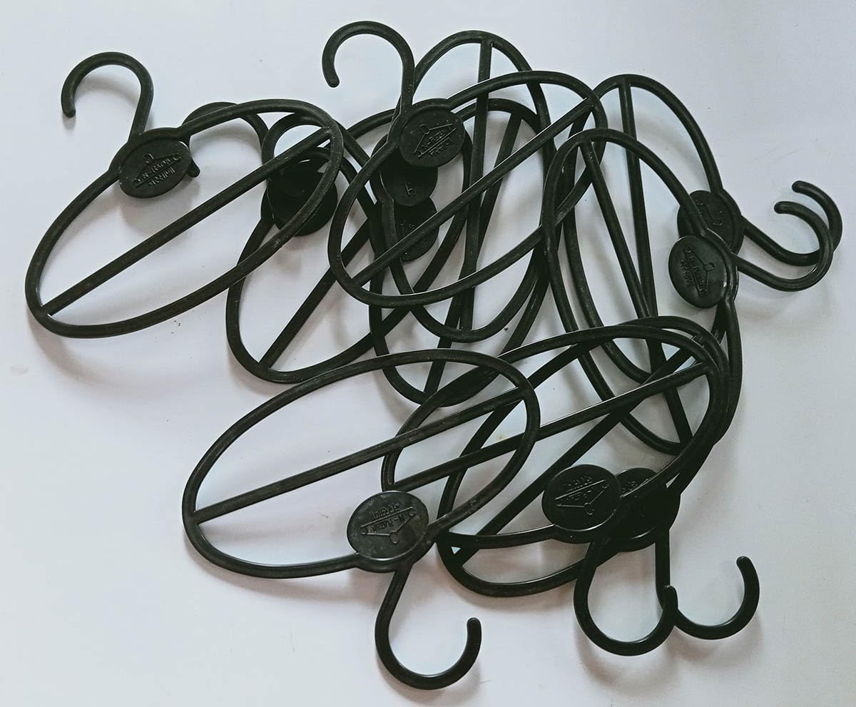 Plastic Cloth Hanger Small Size Length:7 inch, Heigth:6 inch.10 pcs Black Colour-image-4