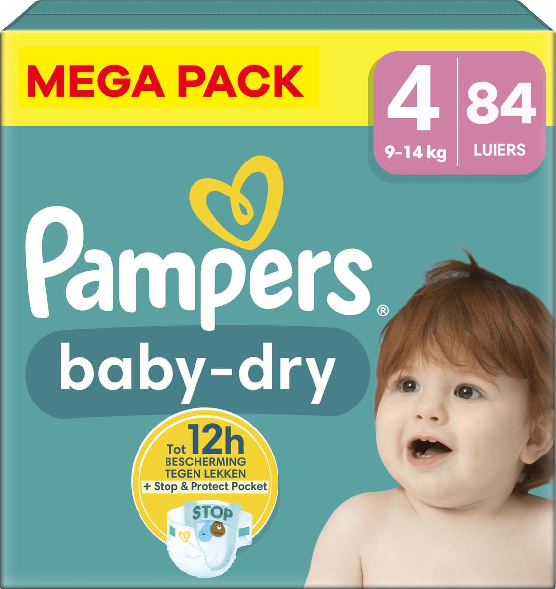 Baby-Dry Size 4 Jumbo+ Pack 84 Nappies