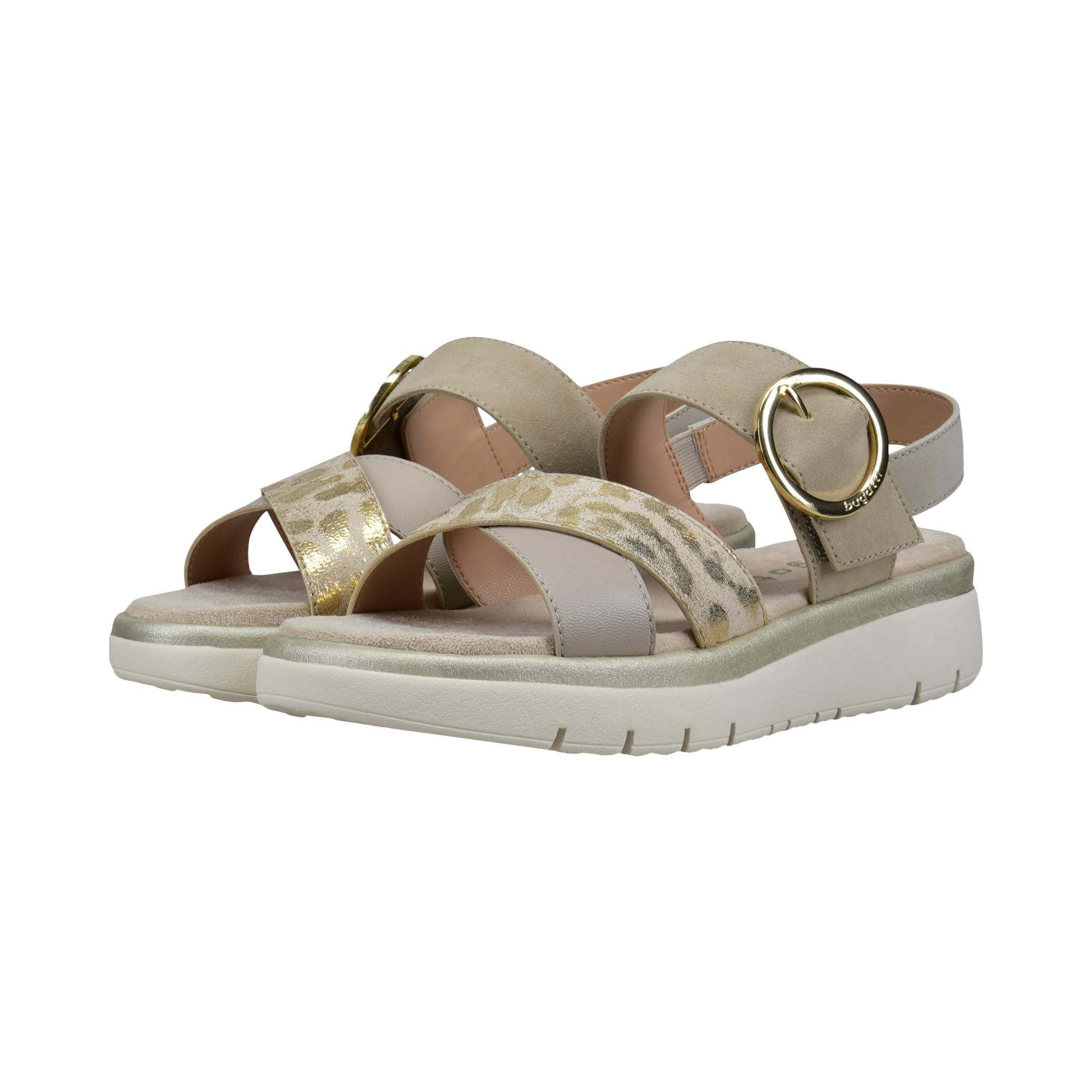 bugatti Women's Sandals 435AQN845059-5281, 39, Beige/Multicoloured