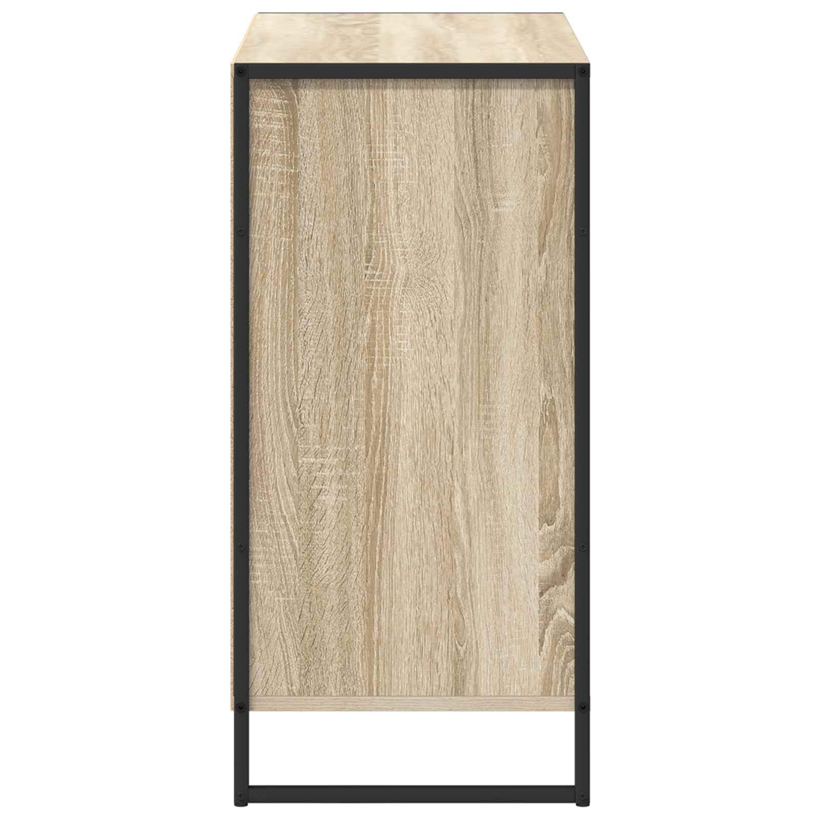 Szafka boczna Sonoma, 79 x 36 x 75 cm, materiał drewnopochodny, wzornictwo przemysłowe, z 2 drzwiami, do salonu, jadalni, biura, wszechstronne rozwiązanie do przechowywania