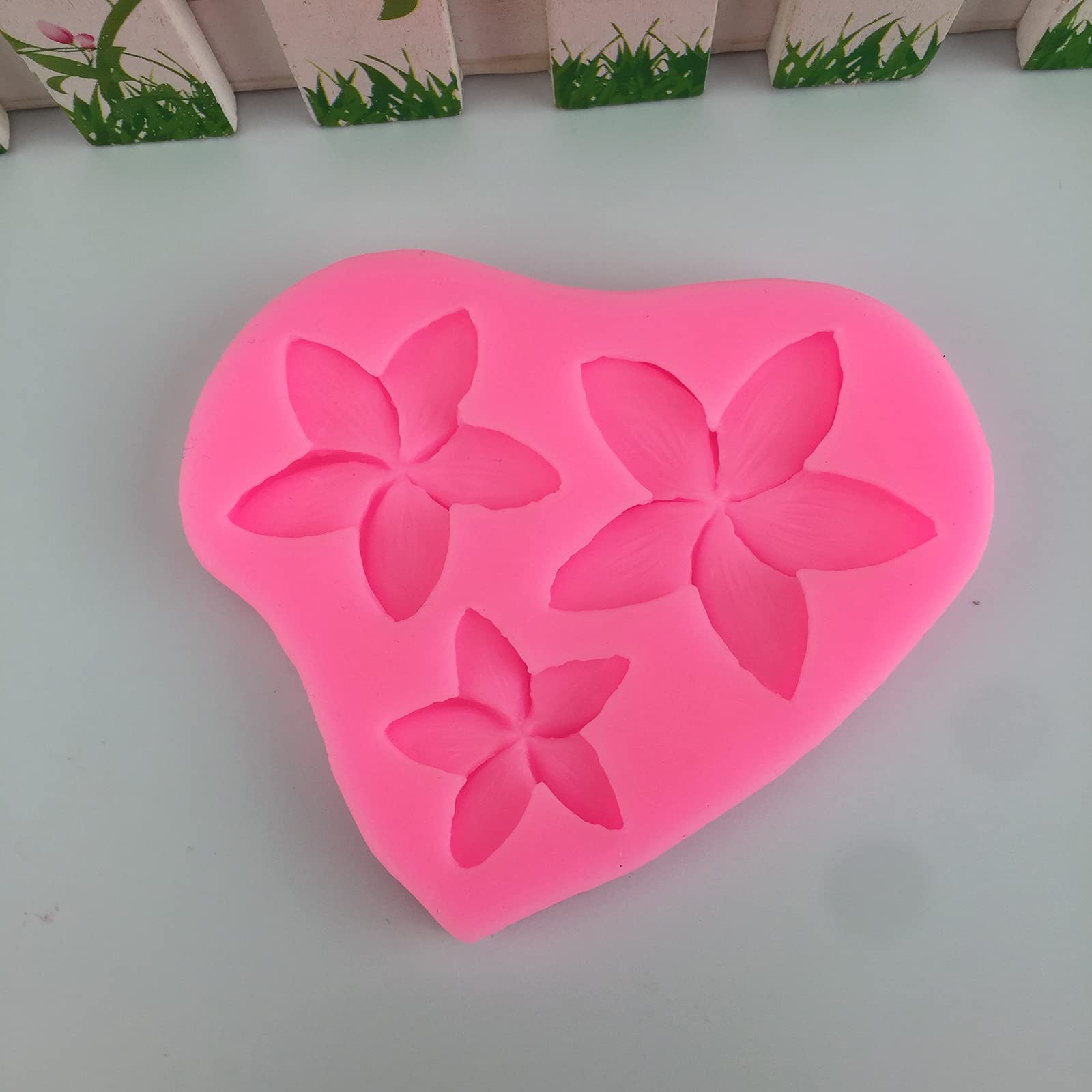 Frangipani - Moldes de silicona para decoración de pasteles, molde antiadherente para fondant, chocolate, caramelo, galletas, cupcakes, gelatina y arcilla polimérica