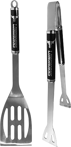Siskiyou Sports NCAA Texas Longhorns - Juego de barbacoa de 2 piezas, color negro, talla única, color negro