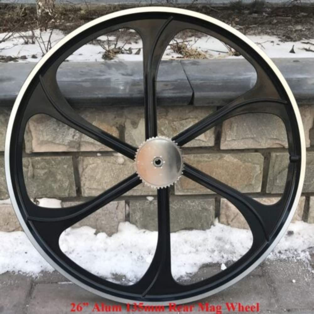 26" Aluminum Alloy Rear Mag Wheel ONLY with 44T Sprocket, Gas Motorized Bicycle