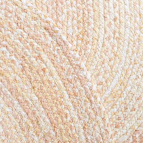 SAFAVIEH Braided Collection Area Rug - 3' Round, Beige with