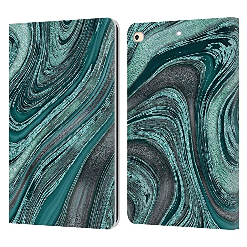 Étui iPad 9.7 anti-rayures LebensArt portefeuille cuir style marbre