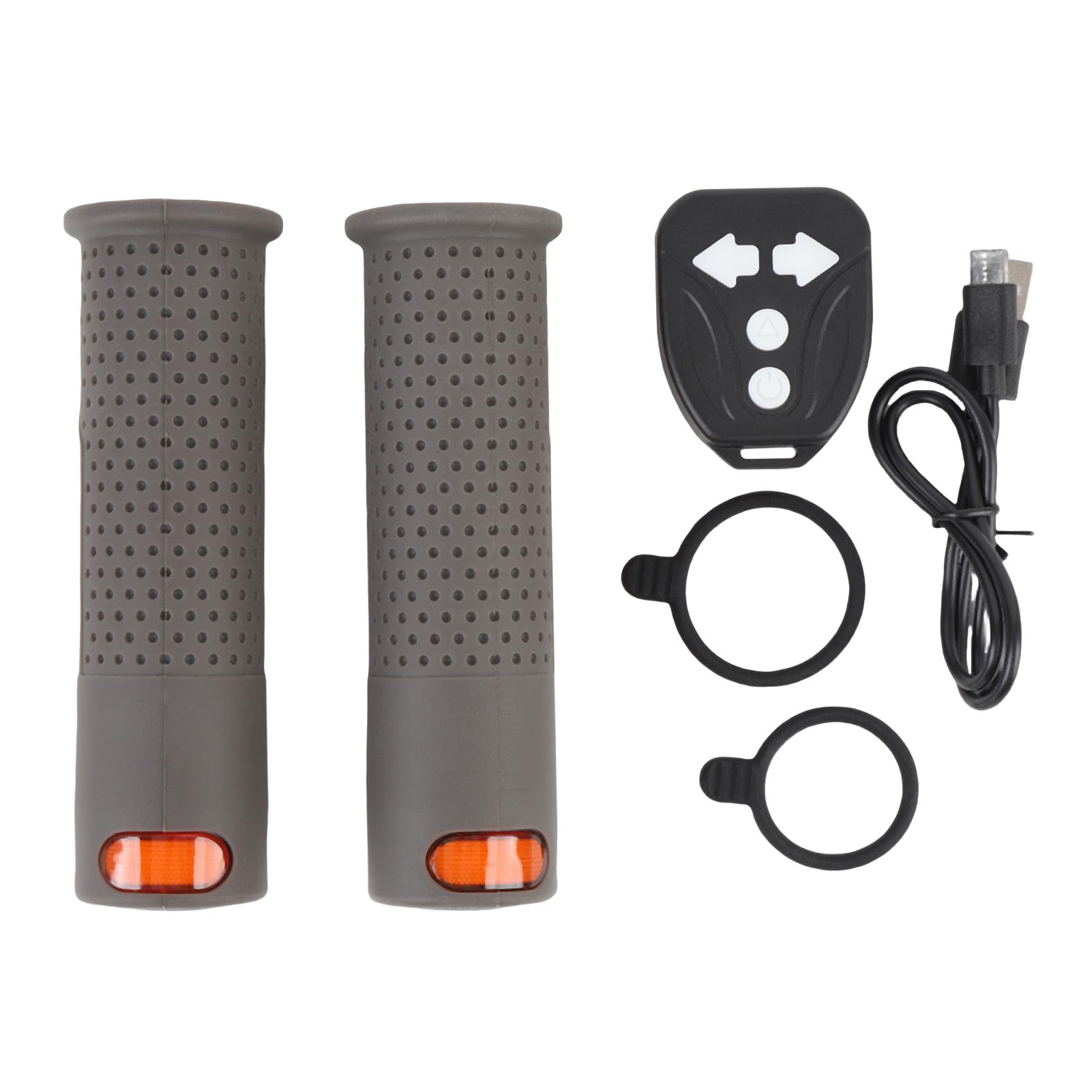 banapoy Manopole Manubrio E Scooter Segnali di Svolta, Impugnature in Gomma Durevoli con Luce di Segnalazione Ad Alta Luminosità E Telecomando, per M365