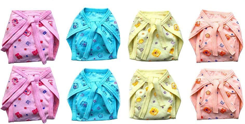 New Born Baby Care Cloth Combo Nappy Langot Hosieary Material (Set of 8)-image-9