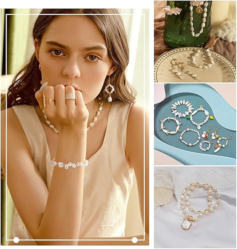 Miniatura 5 de NBEADS 320 cuentas de perlas de imitación de 8 estilos, mini perlas para manualidades, formas mixtas irregulares, perlas de varios tamaños para