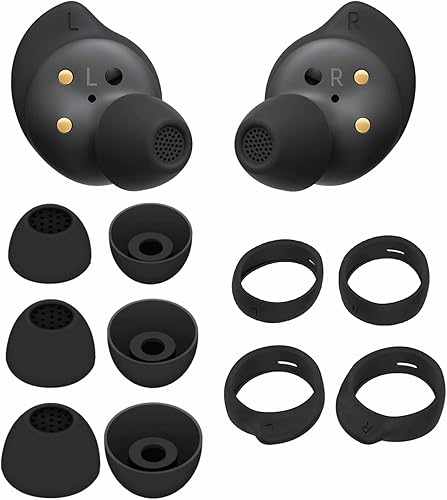 Miniatura 5 de Galaxy Buds FE - Kit de ganchos para las orejas, 5 pares de repuesto para auriculares de silicona, tapones para los oídos, antideslizantes, alas