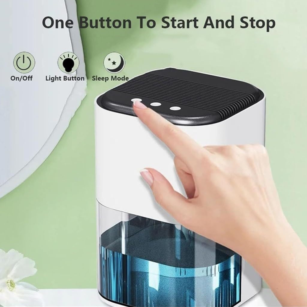 Deumidificatore a risparmio energetico per uso domestico, ideale per camere da letto e cantine