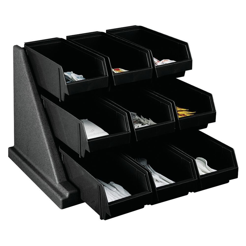 Amazon.com: Cambro 9RS9110 Versa Black 9-Bin Organizer Rack