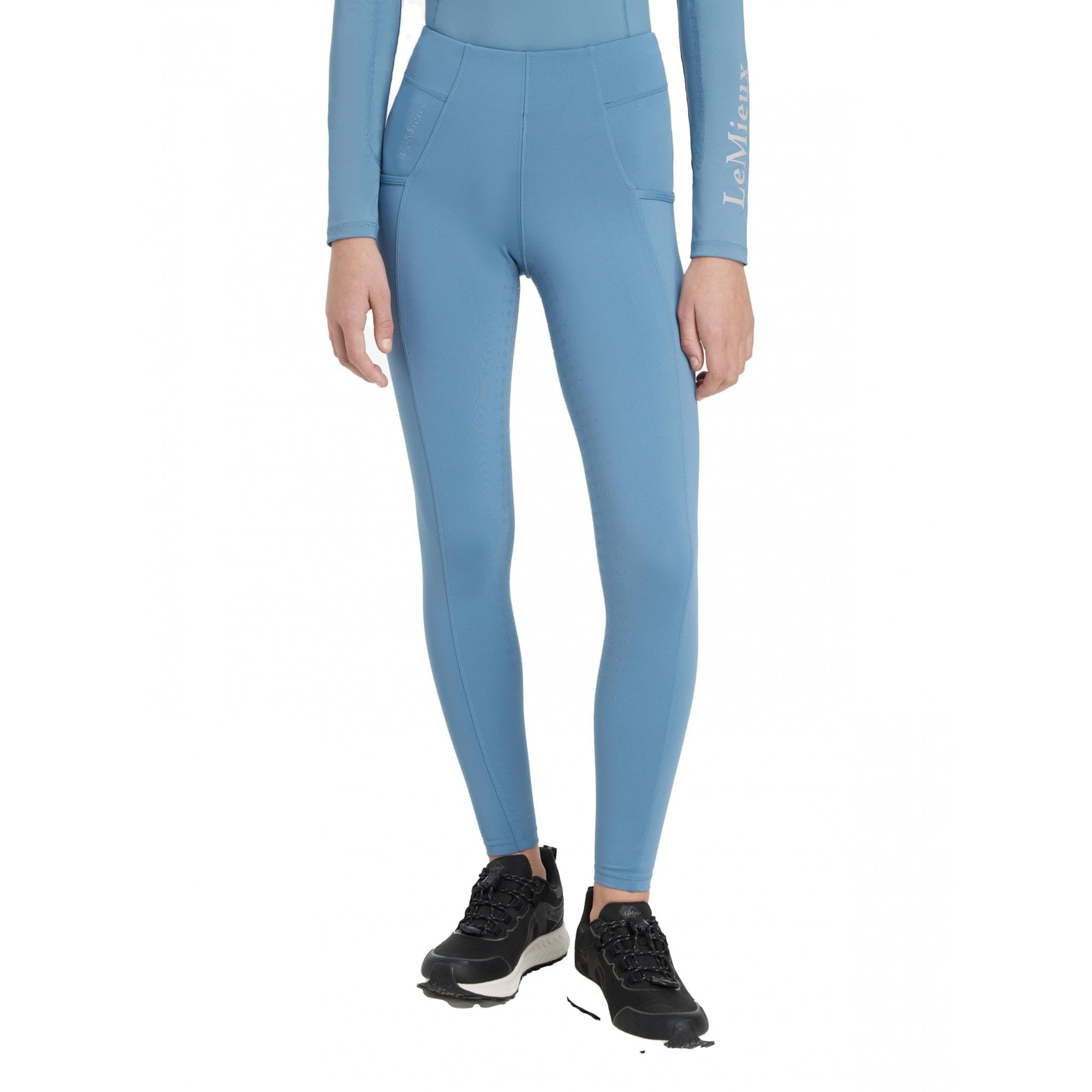 LeMieux Young Rider Orla Pull On Breeches - Ice Blue 11-12 Years