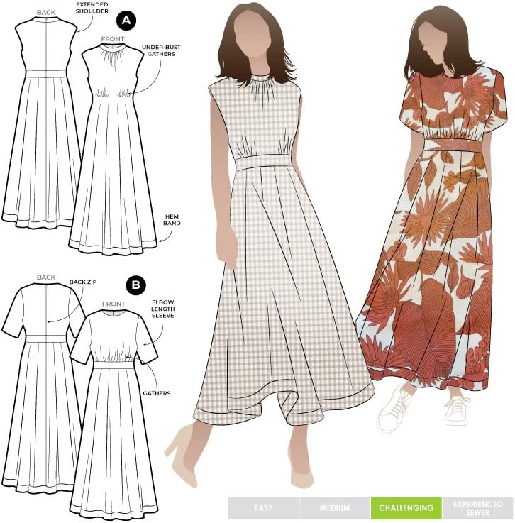 Style Arc Sewing Pattern - Trinnie Woven Dress (Sizes 10-22)