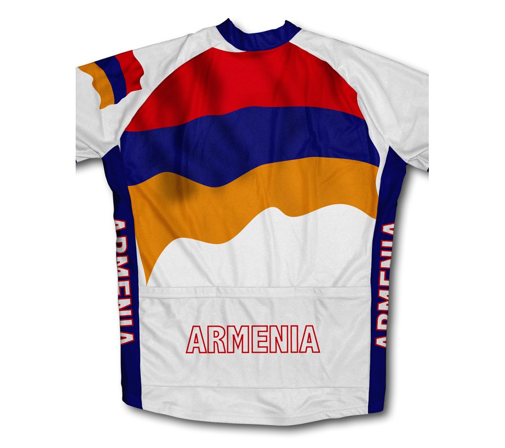 ScudoPro Armenia Flag Long Sleeve Cycling Jersey for Men - Size 4XL