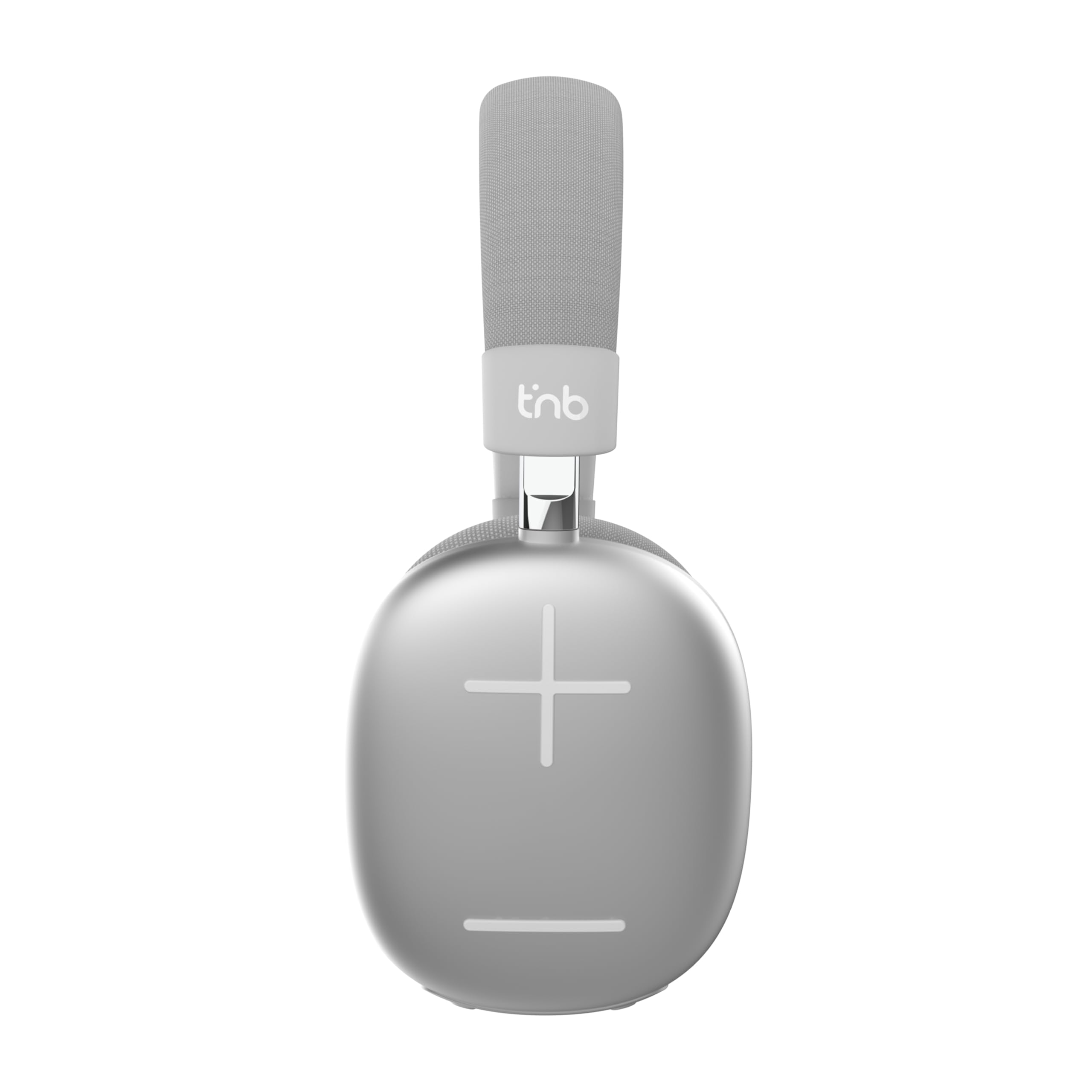 T'nB Bounce Max - Casque sans Fil Circum-aural Nouvelle Version, Confortable et Englobant, avec Connexion Bluetooth, Son Stéréo avec Micro Intégré, Autonomie Jusqu’à 50 Heures – Silver