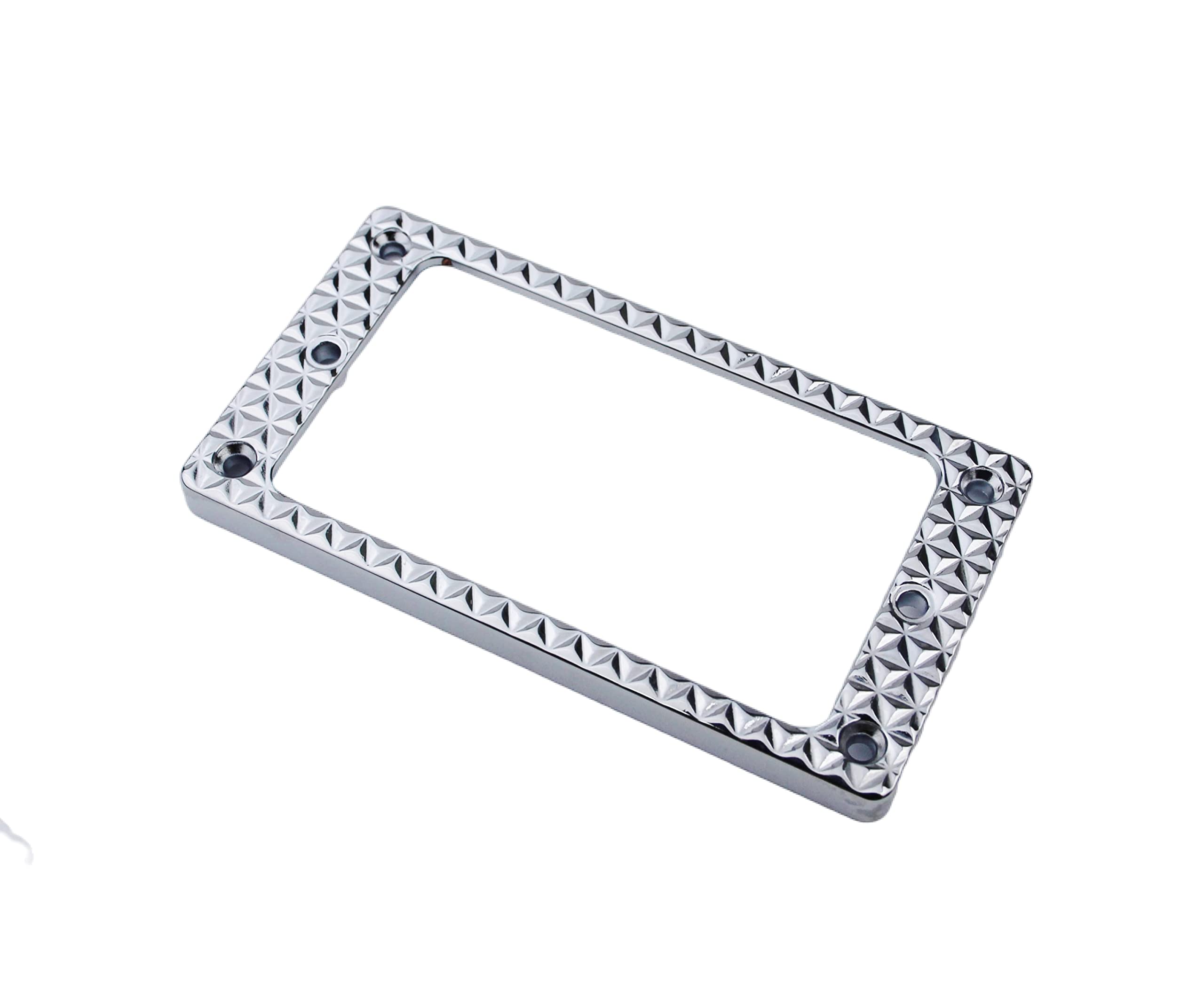 Anelli Montaggio Pickup Humbucker Per Chitarra Elettrica - Metallico, 2 Pezzi Per Ponte E Collo (Cromo)