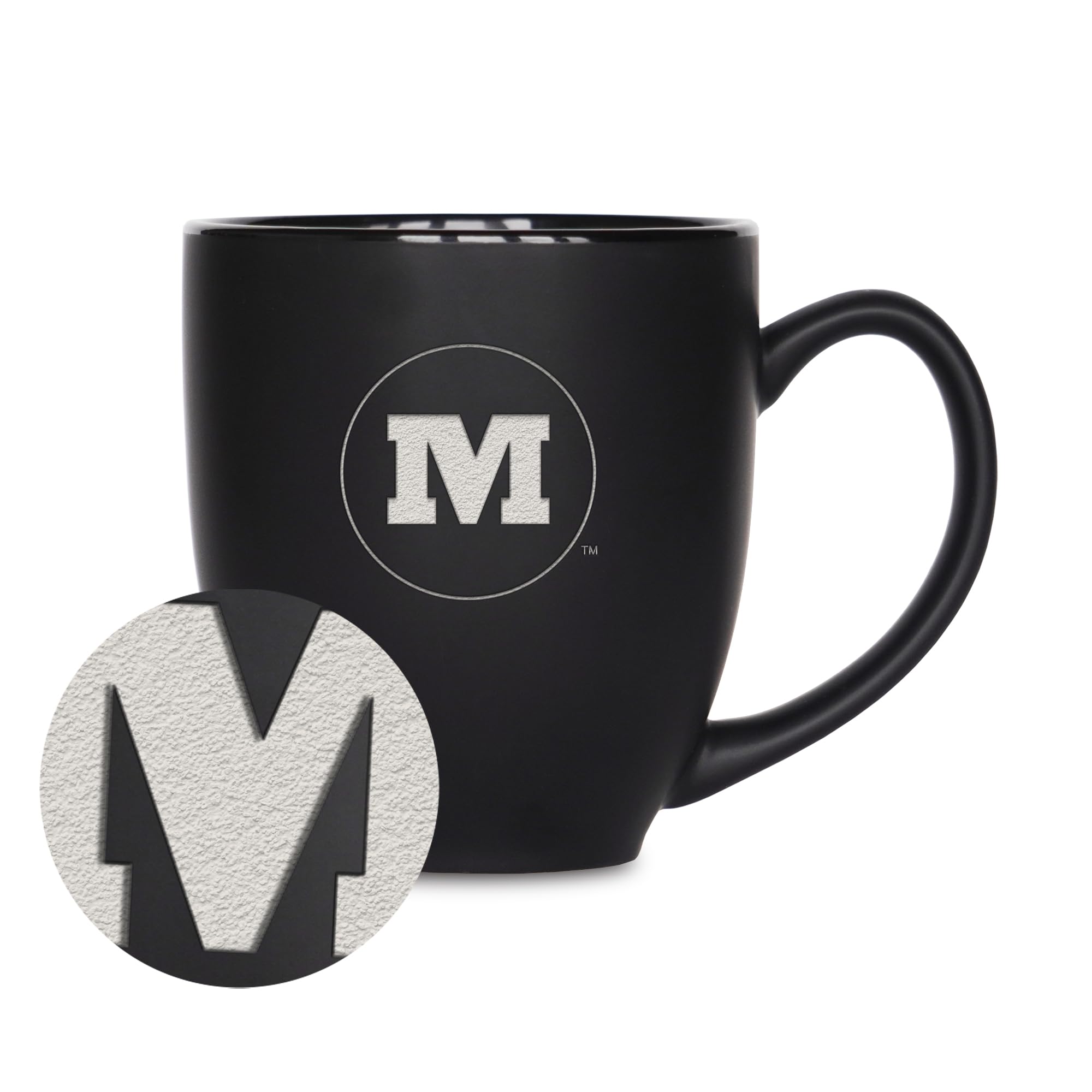 Tasse Monmouth College en céramique noire cadeau pour fans de sport
