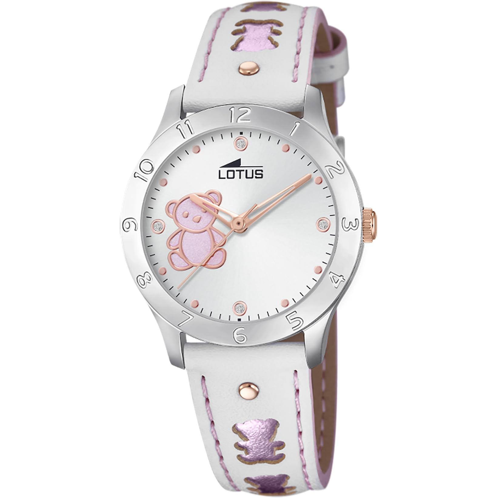 LOTUS Lotus 18657/B - Reloj Analógico para Niñas, de Cuarzo con Correa en Cuero