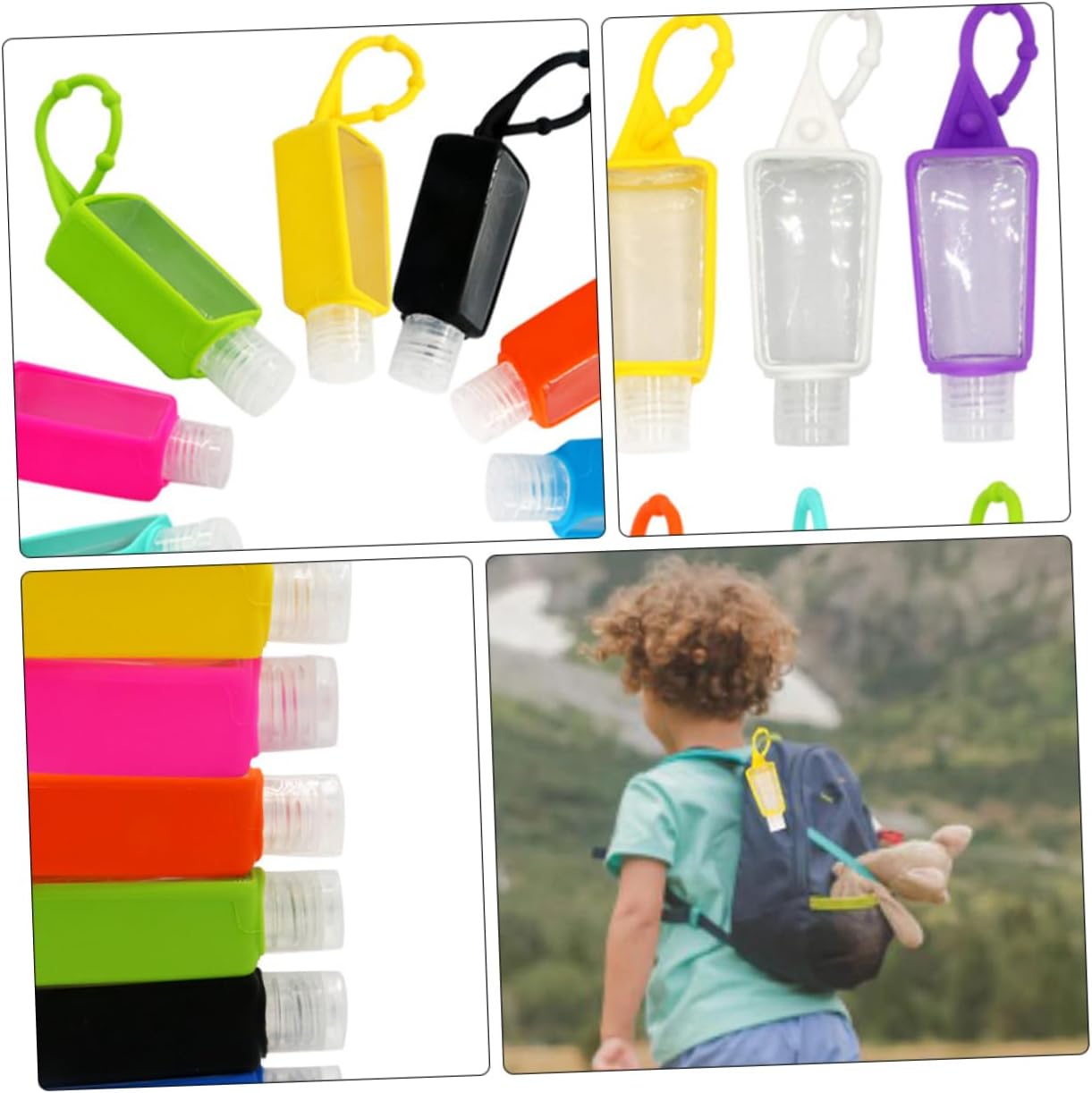 1Set Creative Silicone Protective Case for Perfume Bottles Durable Design for Travel Everyday Use Multi Color Holder with Hanging Loop