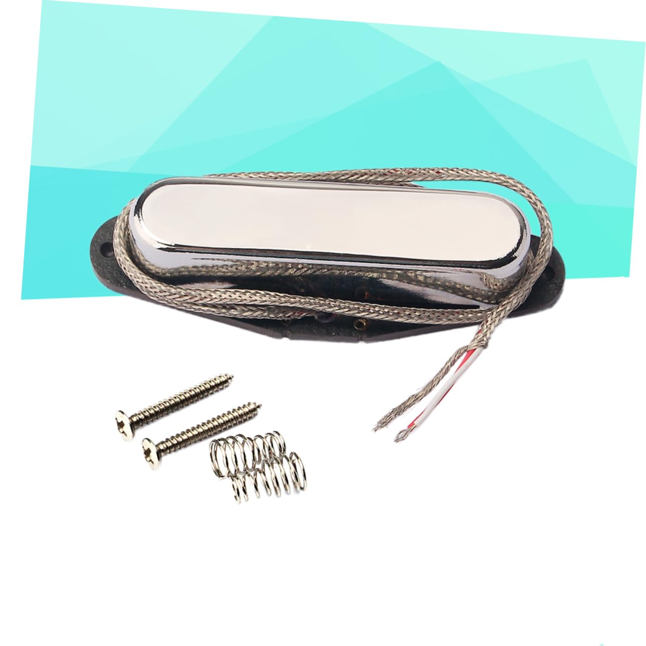 Pickup per Chitarra Elettrica Vintage V Gma01 Set da 5 | Bassi, Bobina in Fibra e Supporto Abs Nero, Piastra Base in Rame, 5 Magneti