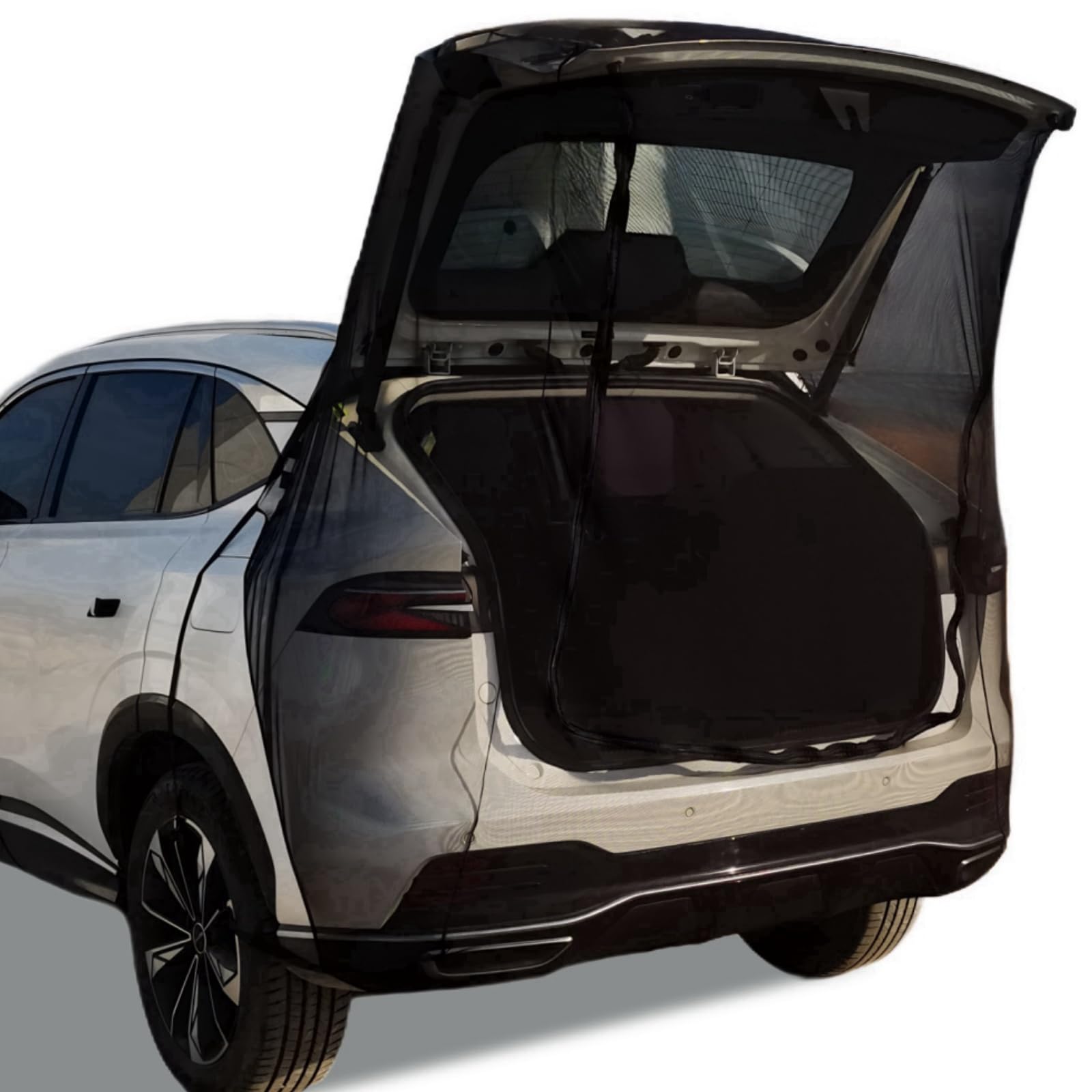 Auto Heckklappen Sonnenschutznetz Passend für VW T5 T6, Heckzelt Auto Universal Camping Moskitonetz für SUV, Geeignet für Angeln, Musikfestivals und Camping im Freien