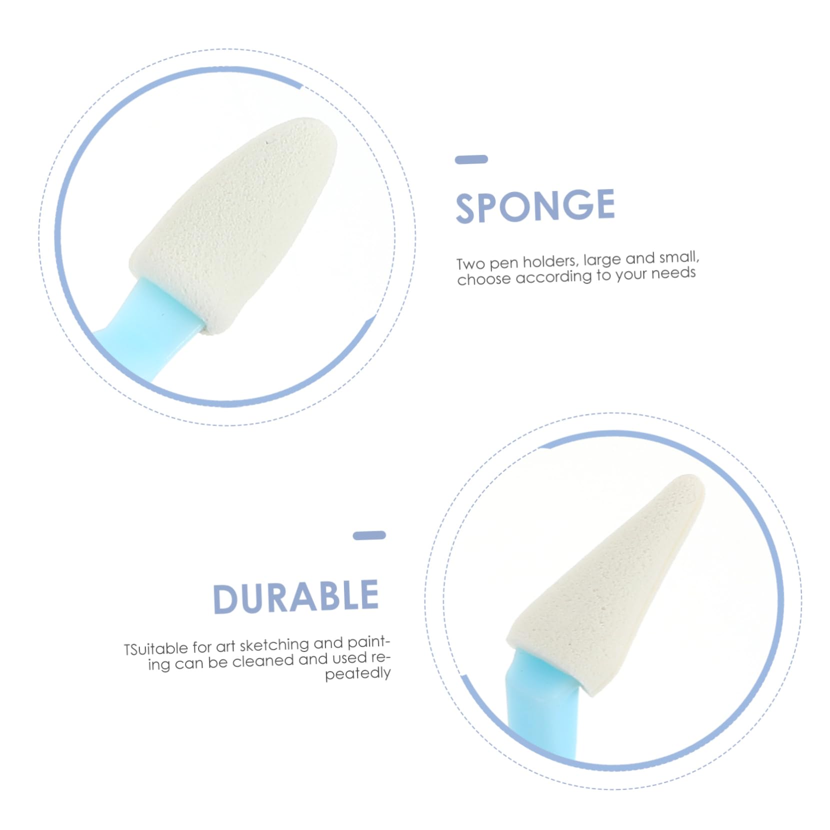 BEBEMOKO 1 Set Artist Drawing Supplies Washable Sponge Wiper Sketch Tool for Artists Students Painters for Graphite Pastels Colored Pencils