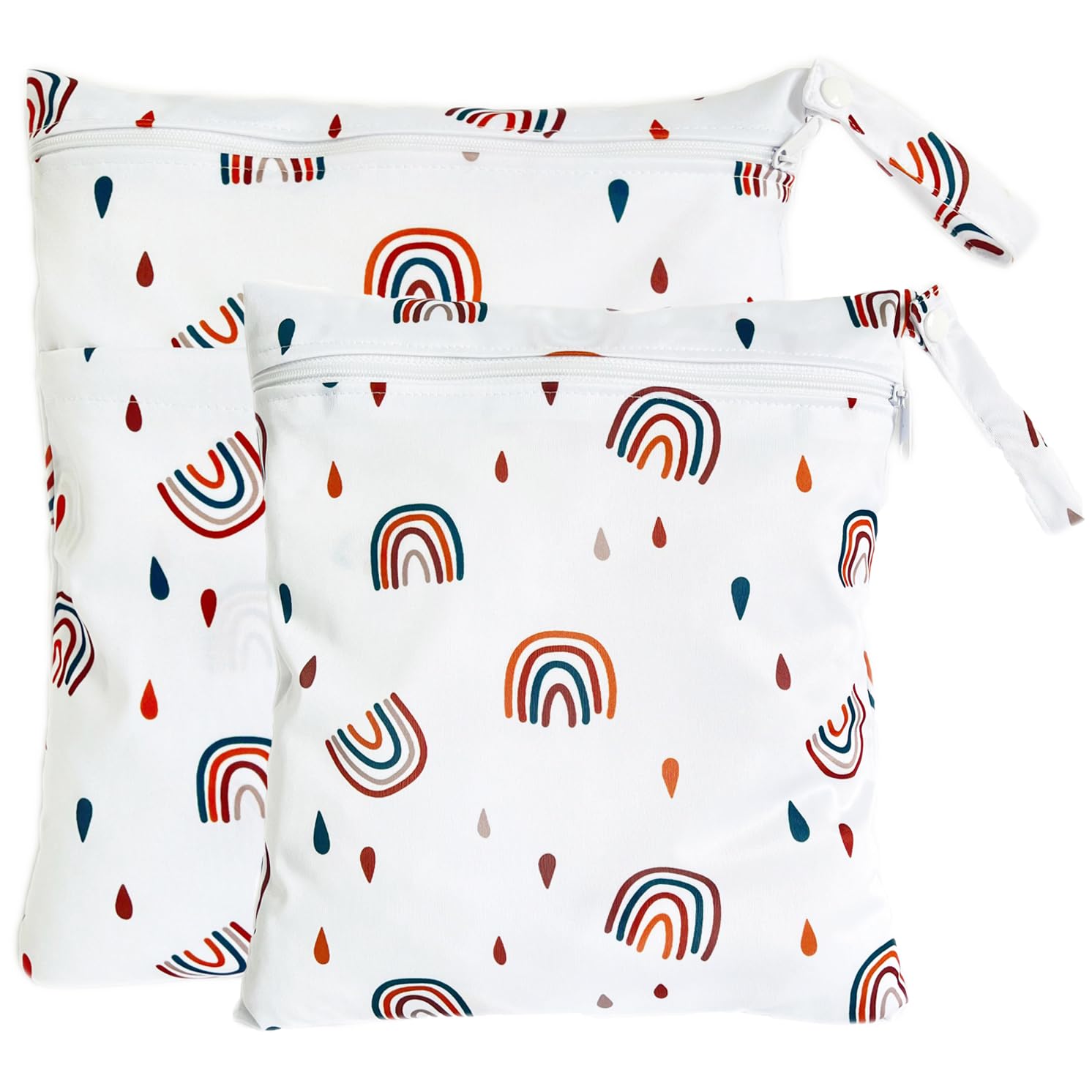 TRASUN Wetbag Kindergarten Nasstasche Windel Taschen Schwimmsachen Nassbeutel Nasse und Trocken Wickeltasche 2er Wasserdicht Waschbar Nassbeutel Organiser für Kleinkind