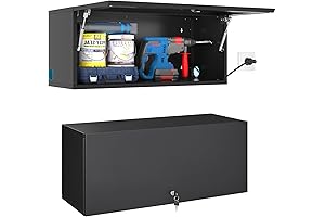 Versatile Wall Mounted Storage Solution: Metal Wall Cabinet with Secure Lock