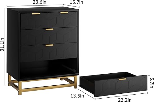 Miniatura 2 de GAOMON Negro 5 Cajones