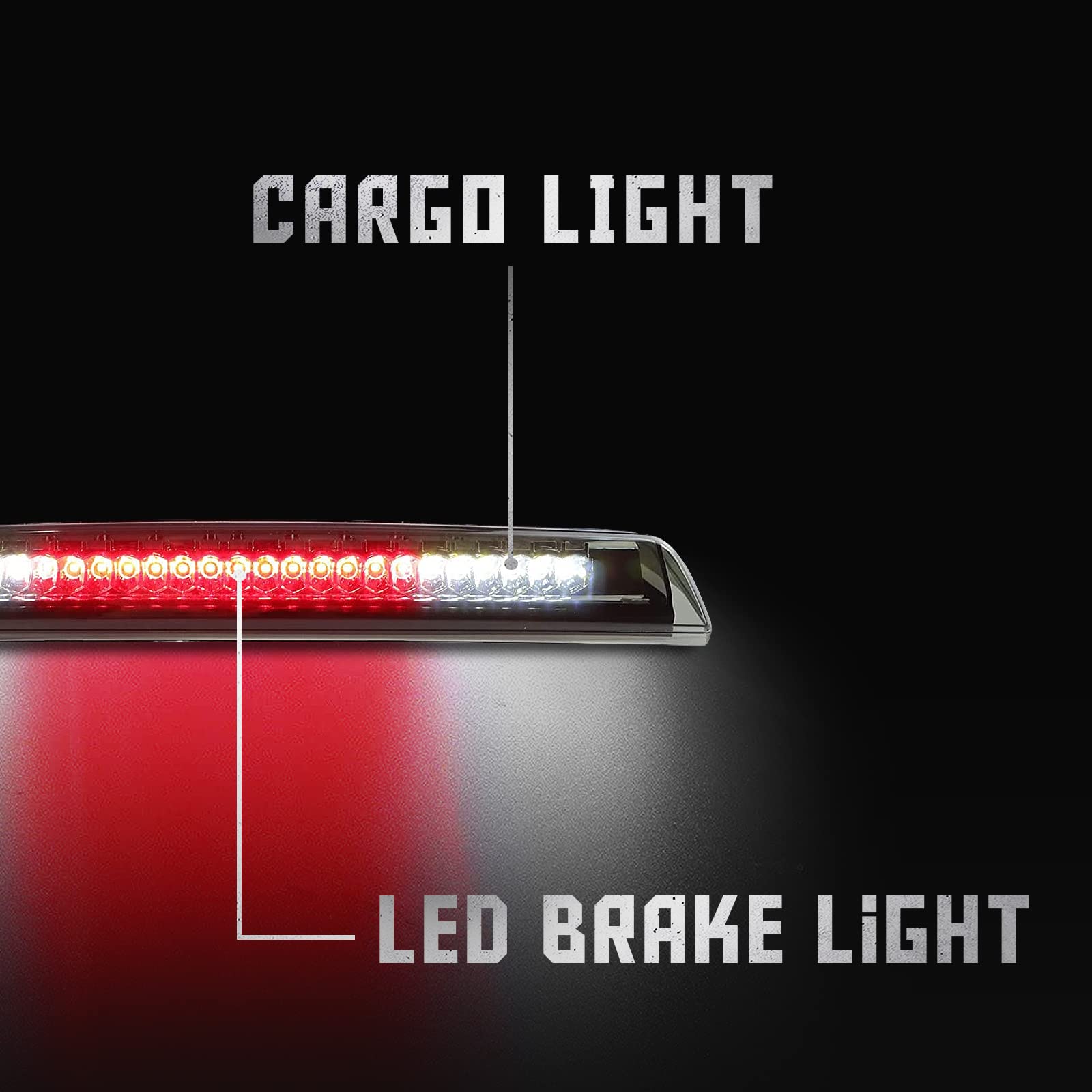 Chrome Housing LED Third Brake Light – Fits 2004-2015 Nissan Titan & Frontier