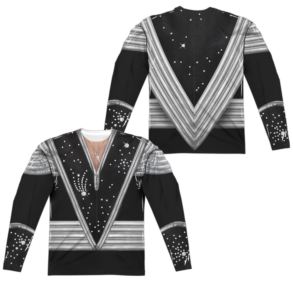 Kiss Spaceman Costume Unisex Adult Front Only Long-Sleeve Sublimated T Shirt for Men and Women