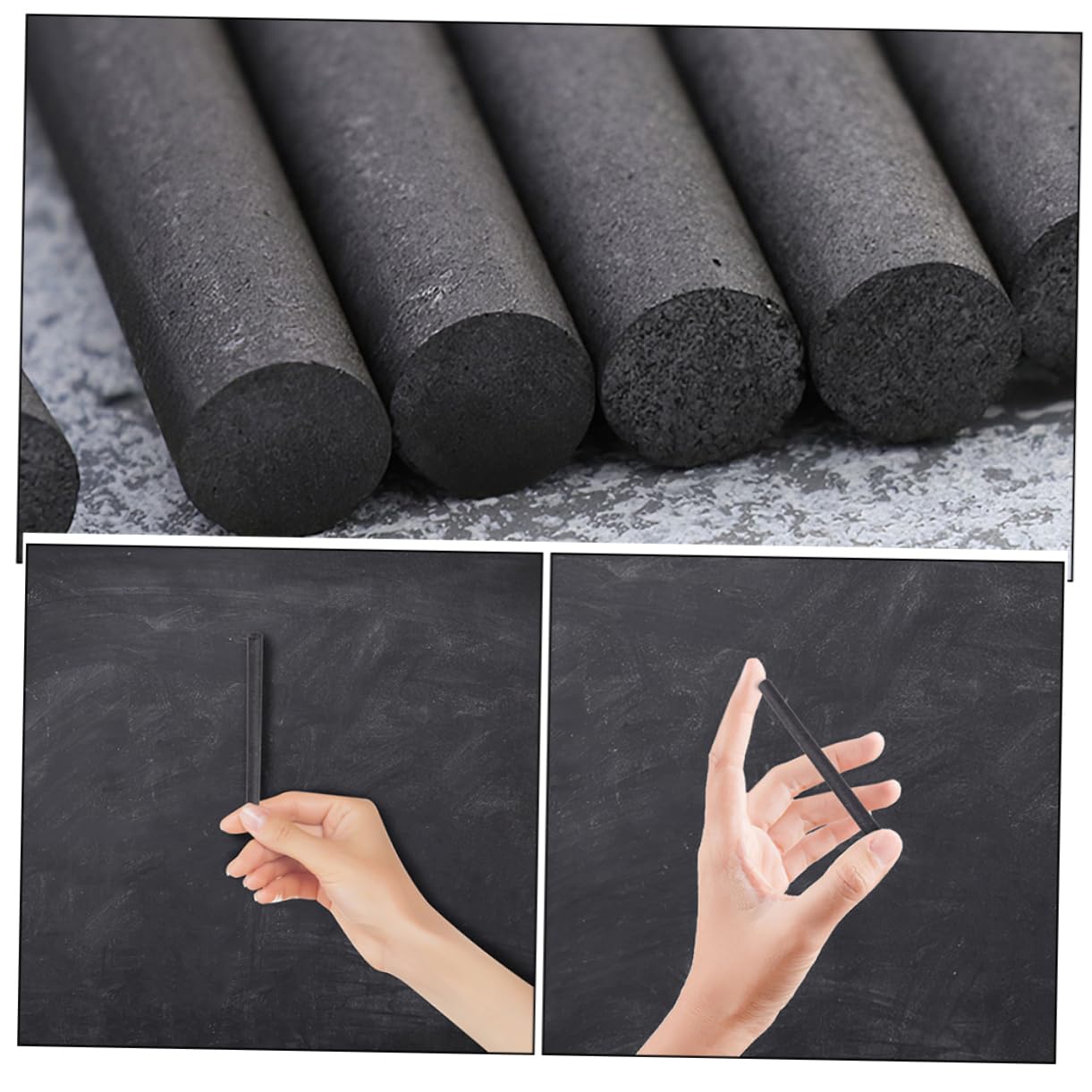 BEBEMOKO Carbon Rods for Electrolysis Graphite Stirring Sticks 8pcs Set 6mm Diameter