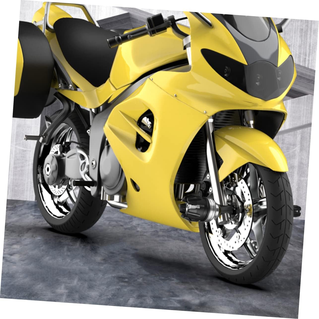 2pcs Motorcycle Collision Cup Aluminum Front Fork Slider Protector Wheel Protection Accessory Drop Collision Cap Easy Install for Off-road Bikes